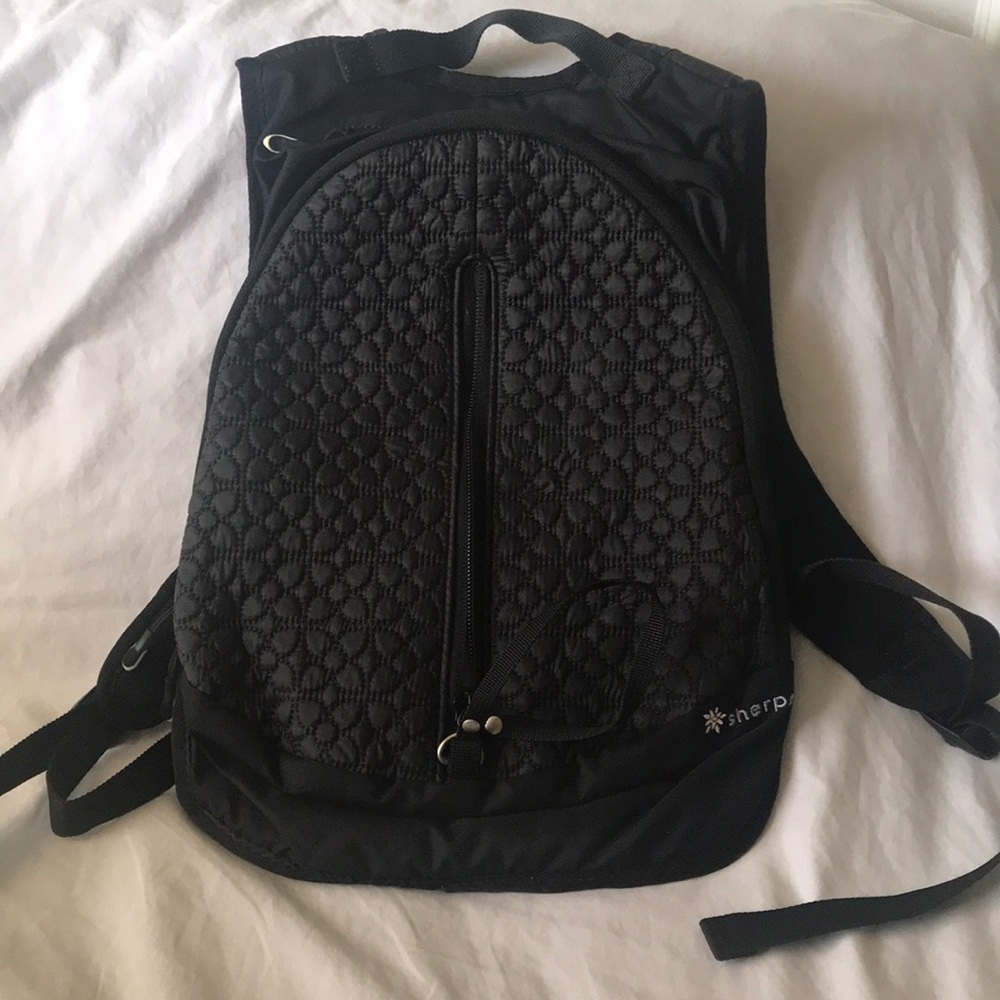 Black laptop back pack